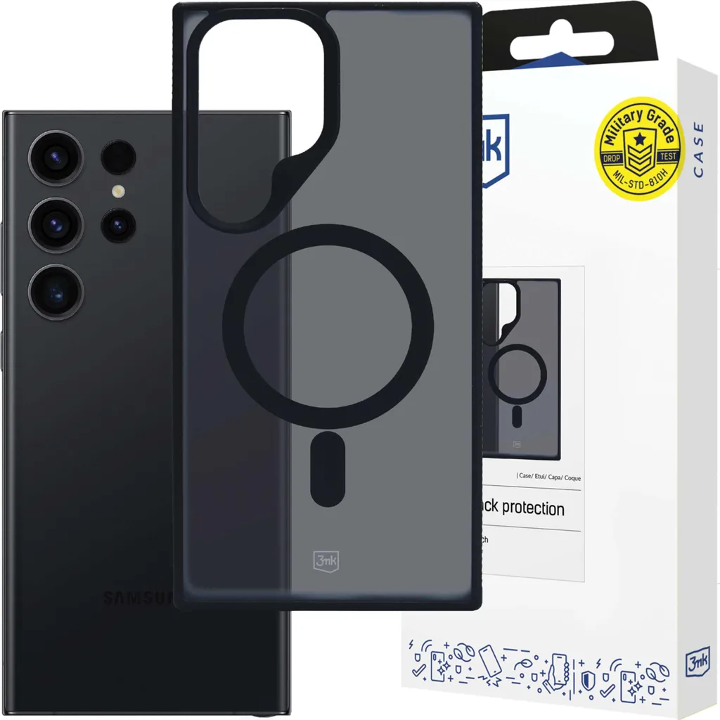 Recensione Cover 3Mk Magcase Smoke Samsung S23 Ultra MagSafe