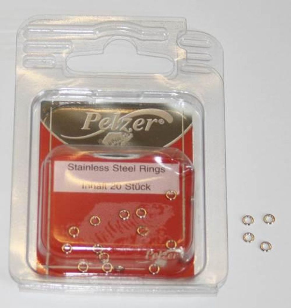 Pelzer Stainless Steel Rings 20 Stück