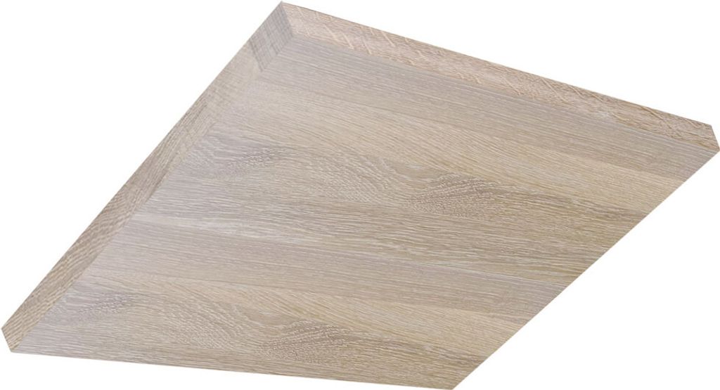 dekoratives Deckensegel Holz Asteiche weiß geölt 600 mm x 600 mm