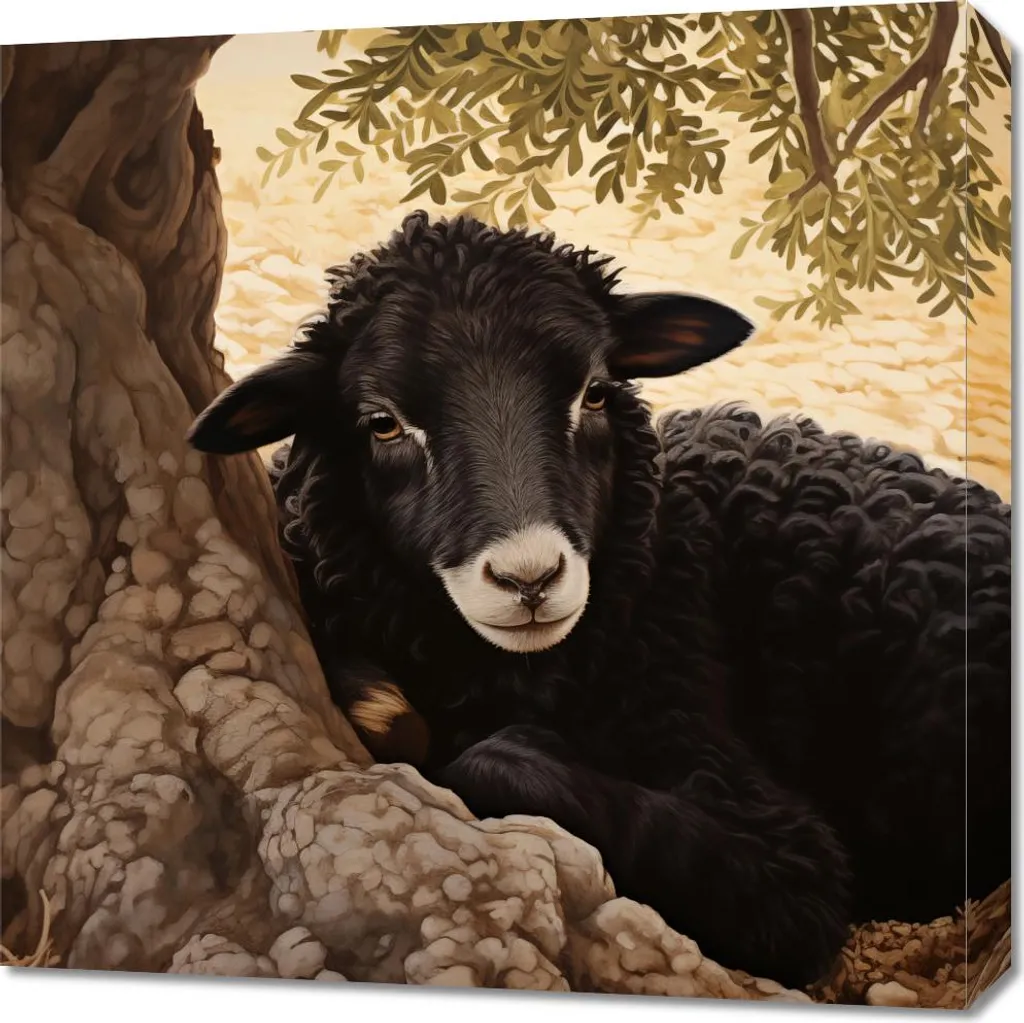 Offerta Quadro Moderno 60x60 Calma nell'oscurità - Tela Pronta Consegna