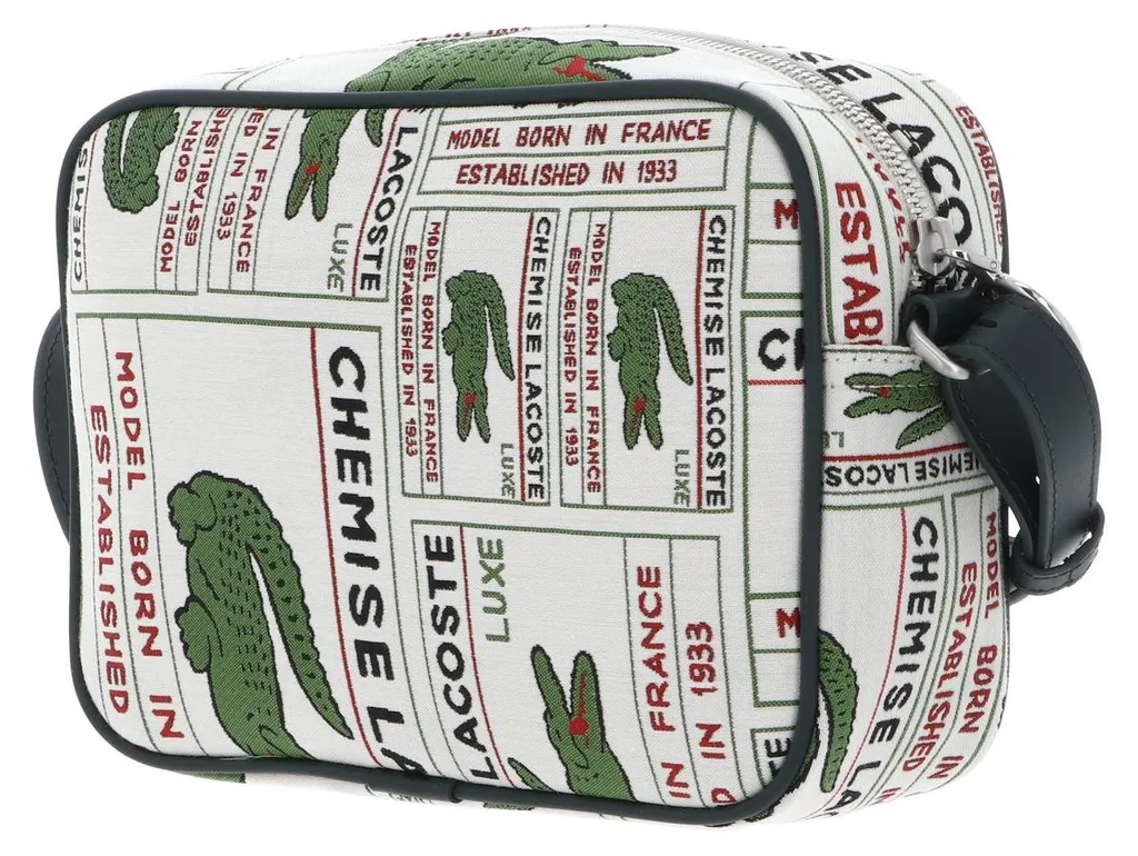 Sacoche Lacoste Crossover Multiple Label Sinople en Toile Résistante - 4