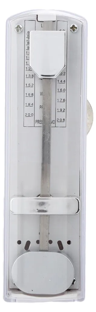 Métronome numérique de poche pour piano blanc, petit format nomade