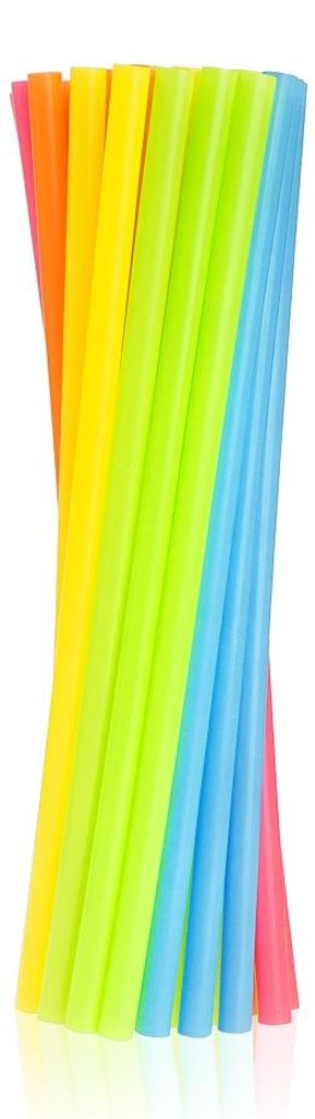 Mehrweg-Trinkhalme aus Kunststoff, bunt, 7,5 x 190 mm, 500 Produktbild 