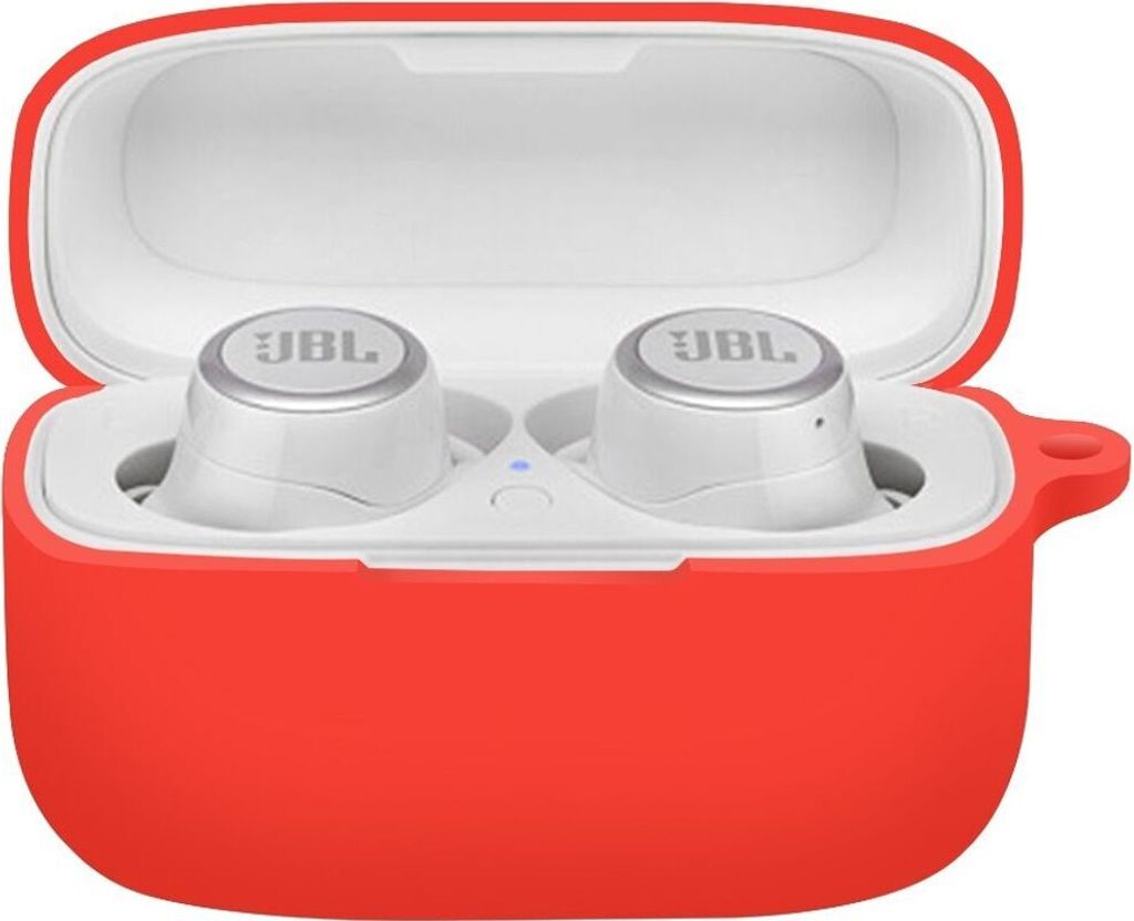König Design Hülle kompatibel mit JBL Live 300TWS Kunststoff Full Cover Handyhülle - Case Rot
