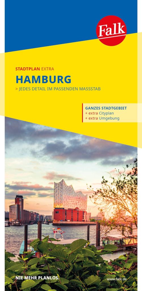 Falk Stadtplan Extra Hamburg 1:25.000 Produktbild 