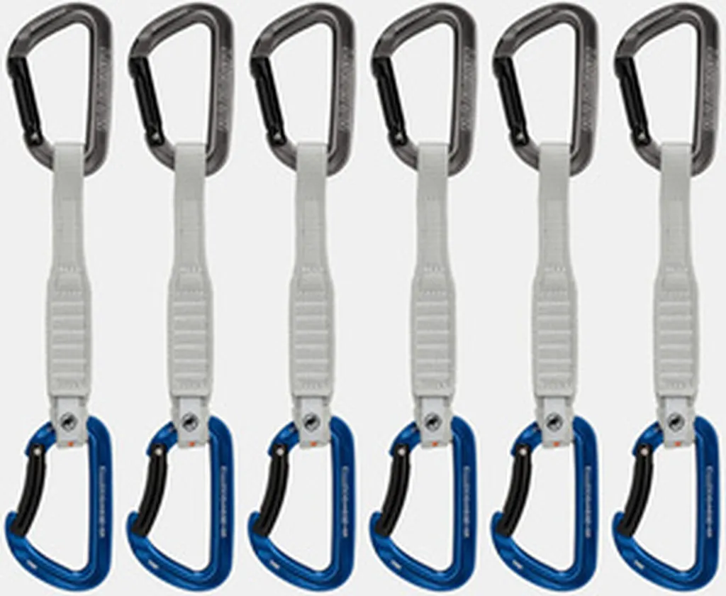 Pack 6 dégaines Mammut 17 cm - Équipement escalade pour voies sportives