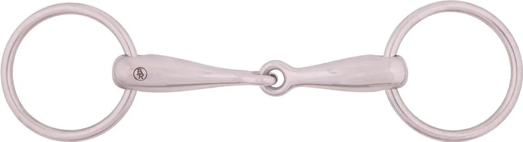 BR Water snaffle singolo 18 mm in acciaio inox massiccio