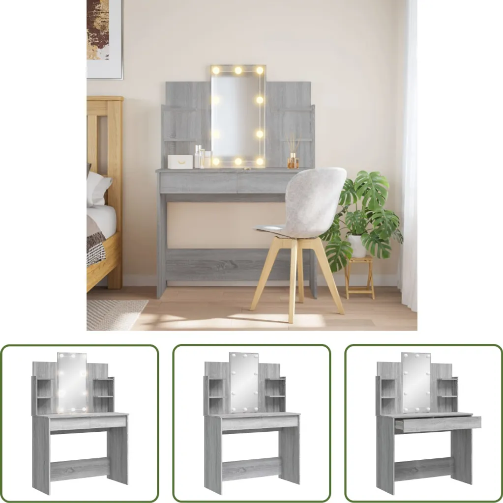 Mobile Comodino Alto LED 96x40x142 cm Sonoma | Arredo Camera Boutique