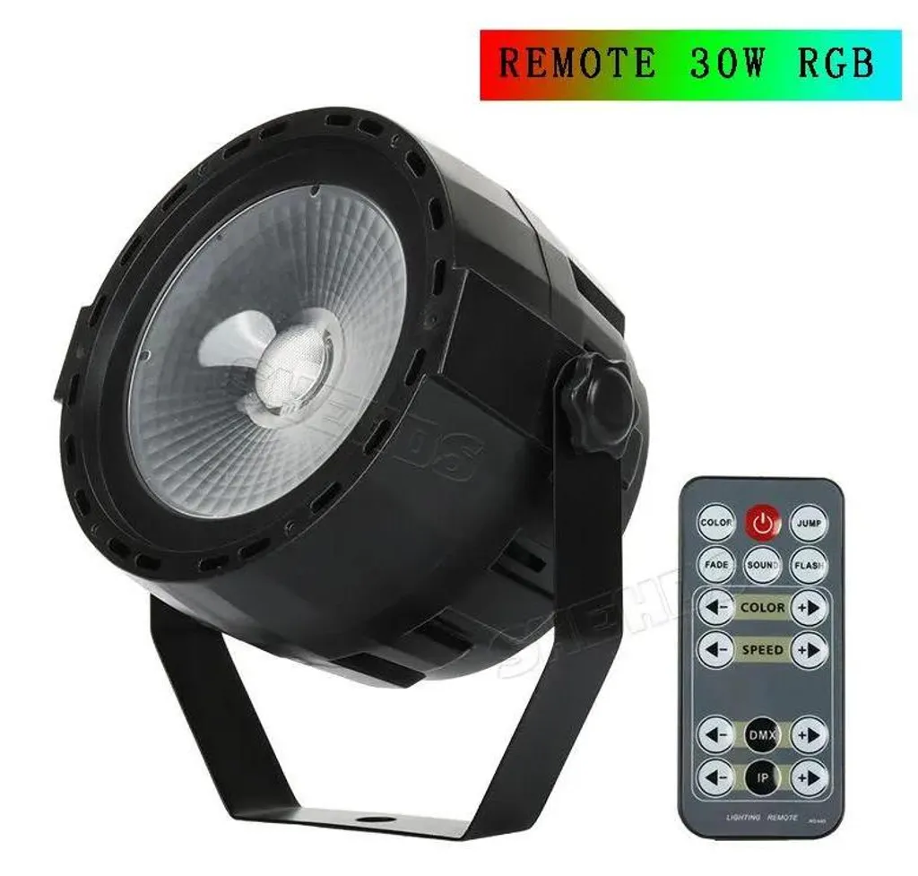 Projecteur RGB 30W puissant avec télécommande et mode DMX automatique - 2