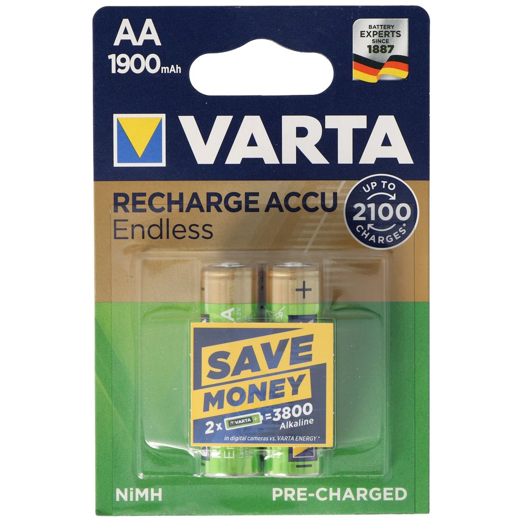 VARTA NiMH Akku "RECHARGE ACCU Endless" Mignon AA 1900 mAh