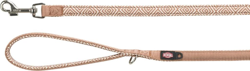 Trixie Premium Leine mit Neopren-Polsterung Boho-Rauten/karamell, Größe: XS-S