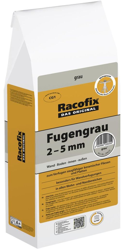 Racofix Fugengrau 2 - 5 mm grau 2 kg