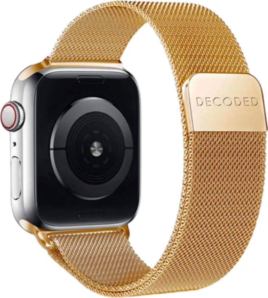 Bracelet maille milanaise or pour Apple Watch 45mm et Watch Ultra 2 49mm