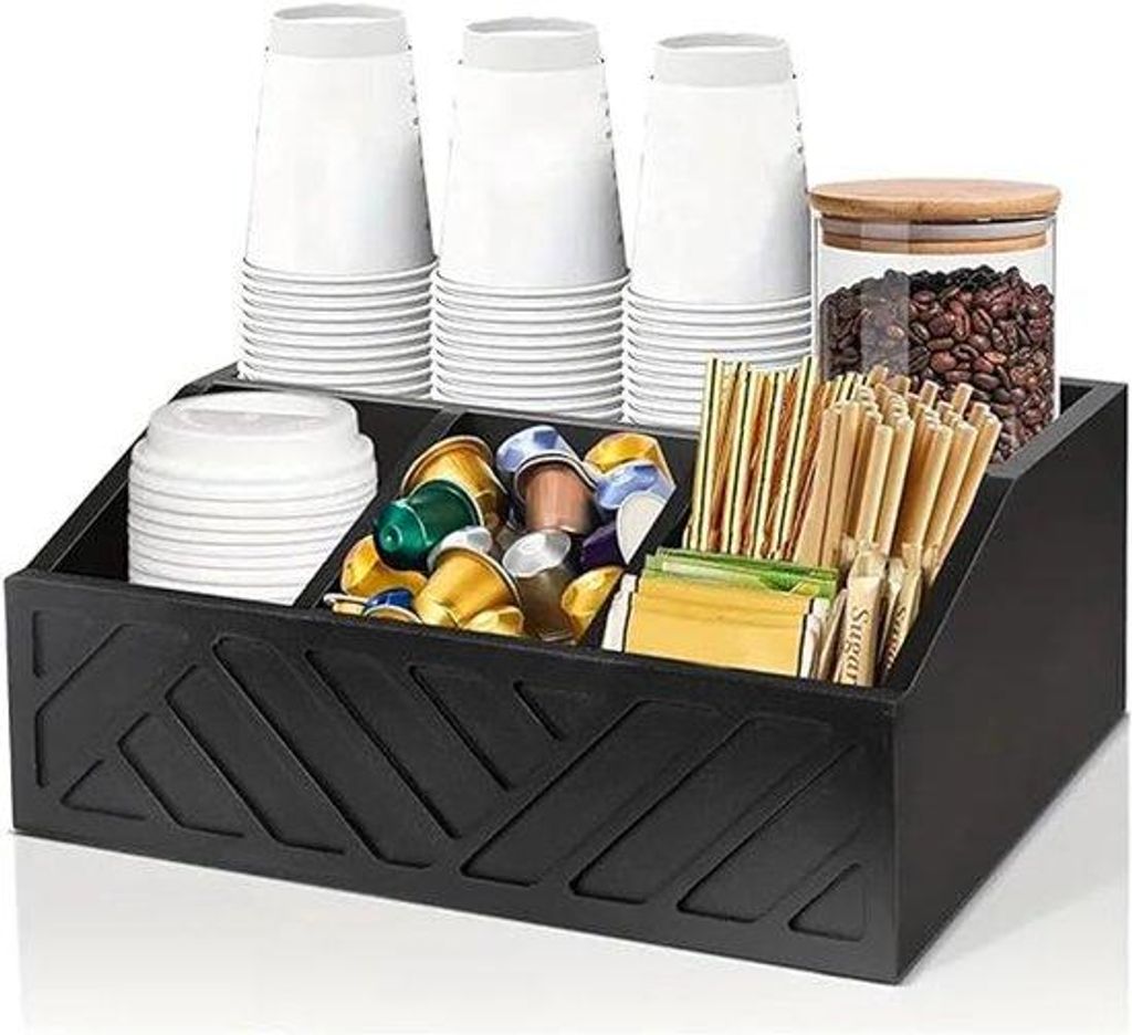 Famanu Kaffeebehälter und Organizer für Kaffeekapseln und Snacks - Multifunktionale Halterung