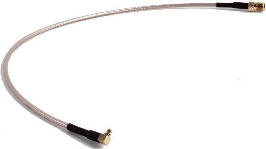 Pigtail SMA-Stecker zu MMCX-Winkelstecker, 30 cm, RG316, 50 Ohm