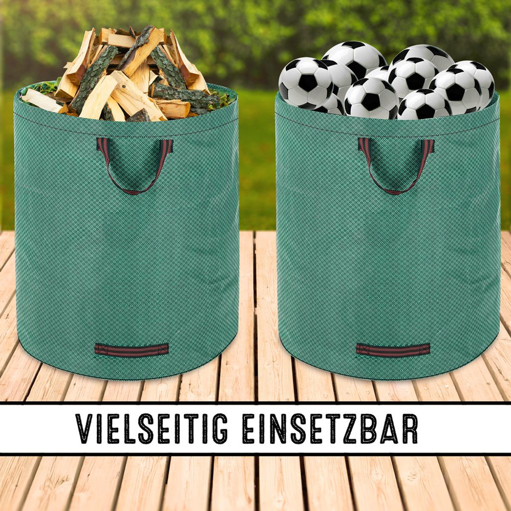 GARDEBRUK® Gartenabfallsack 4x280 Liter 50 kg Belastbarkeit Produktbild 7