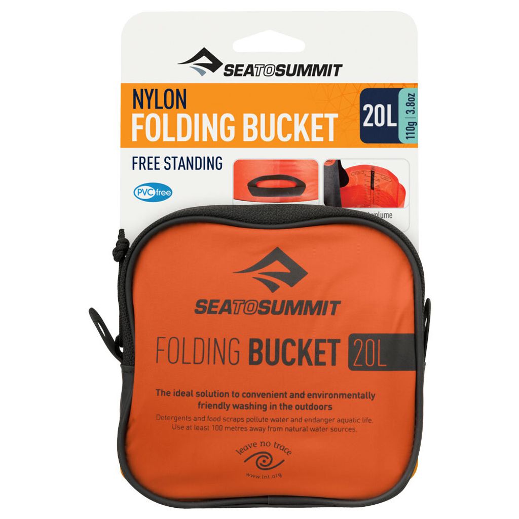 Sea To Summit Sea to Summit Folding Bucket (20 Liter) Orange 20 Liter