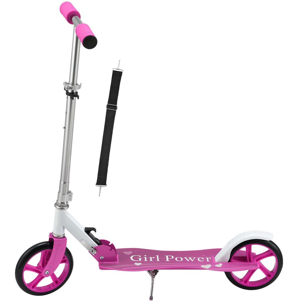 Kinderroller Dreiradscooter Roller Scooter Cityroller mit LED Aluminium 2 Räder 