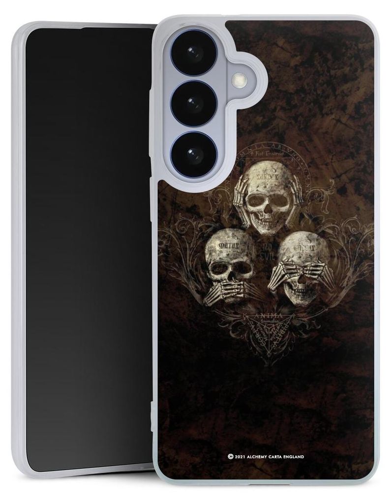 DeinDesign Slim Hülle für Samsung Galaxy S26+ Silikon Case Ultra Dünn Handyhülle Art Gothic Totenköpfe