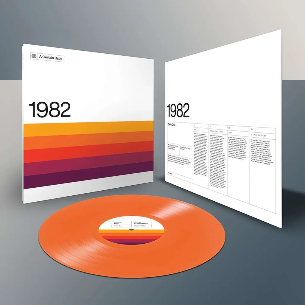 Disque vinyle Un certain rapport 1982 album pop couleur orange LP