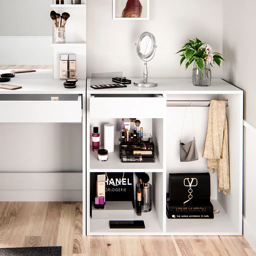 Armoire d'appoint Vicco Isabelle Blanc 80,1x75 cm - Modèle 34430 Pro - 5