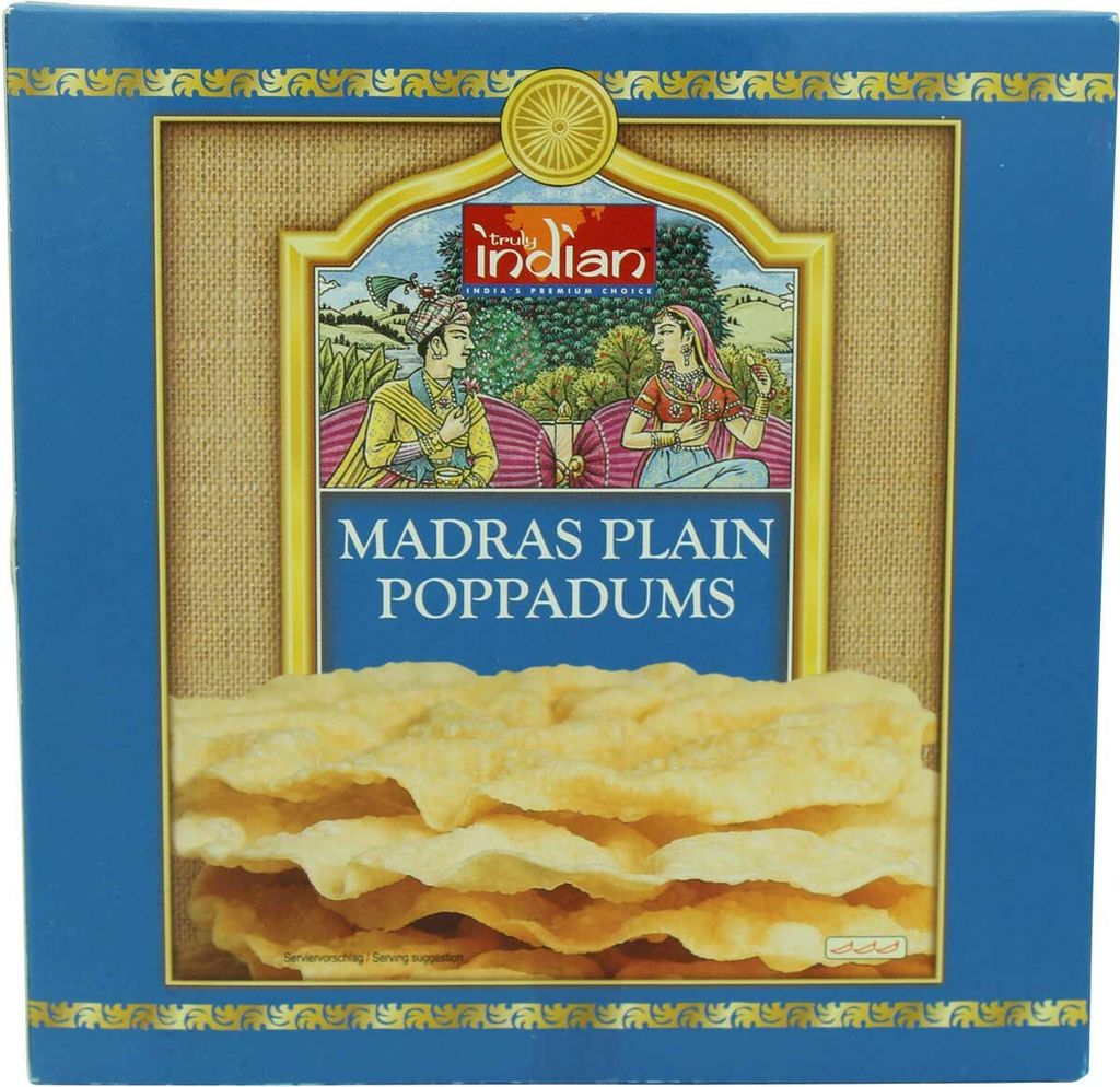 Truly Indian Poppadums Madras 112g Zdjęcie produktu 