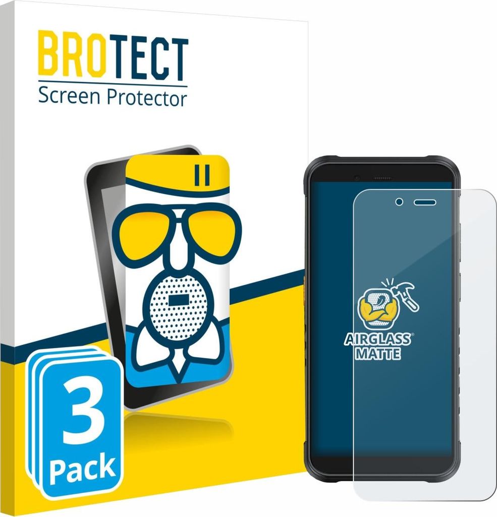3x BROTECT Entspiegelungs Schutzglas für Ulefone RugKing Schutzfolie Panzer Folie Glas Display Schutz matt