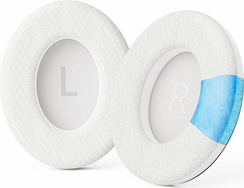 INF Ersatz-Ohrpolster für Bose 700/NC700 Kopfhörer - Fußballnetz Gel Ohrkissen (2 Stk.) Weiß