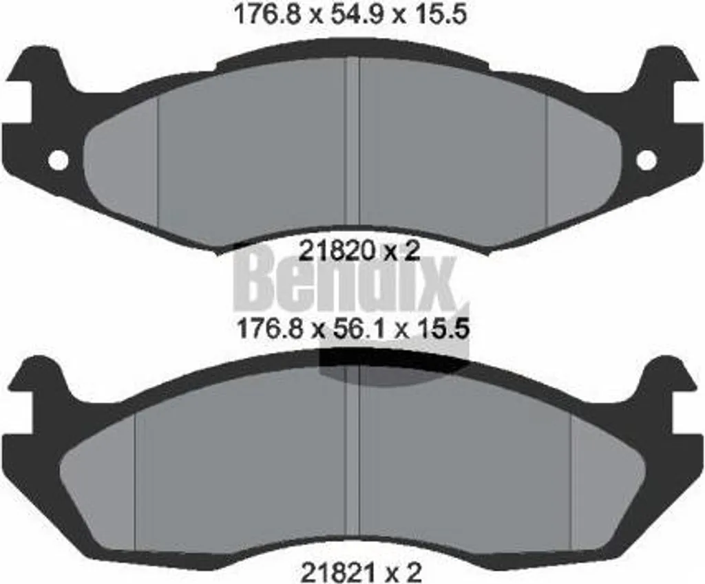 Plaquettes de frein BENDIX BPD1848 OE 04638634 pour Cherokee