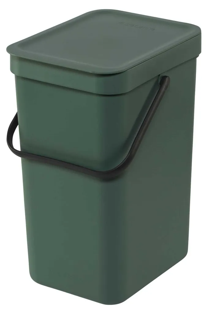 Bac de Recyclage 12L Fir Green - Solution de Tri pour Petits Espaces