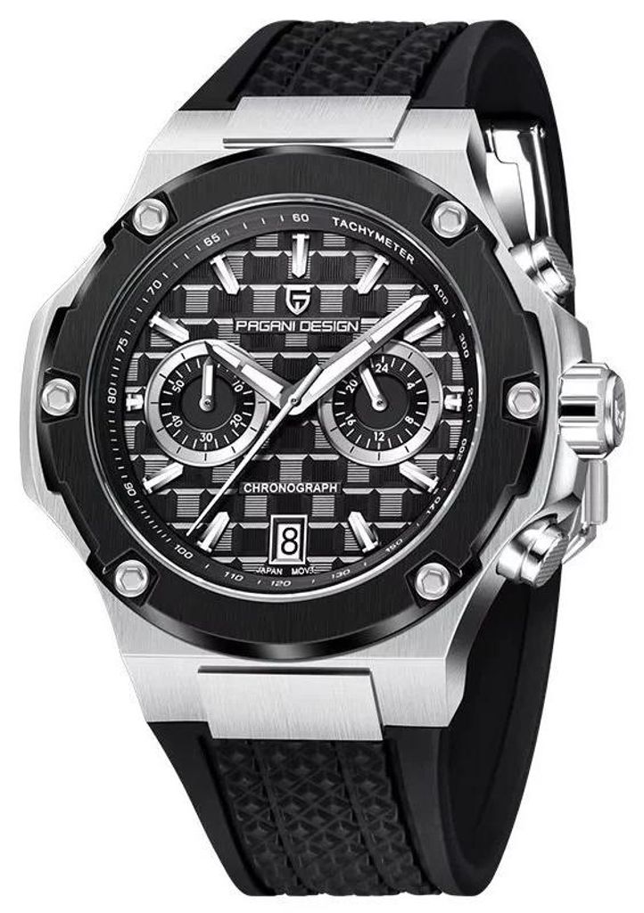 Reloj para hombre Pagani Design Querl, correa de silicona, Imagen del producto 