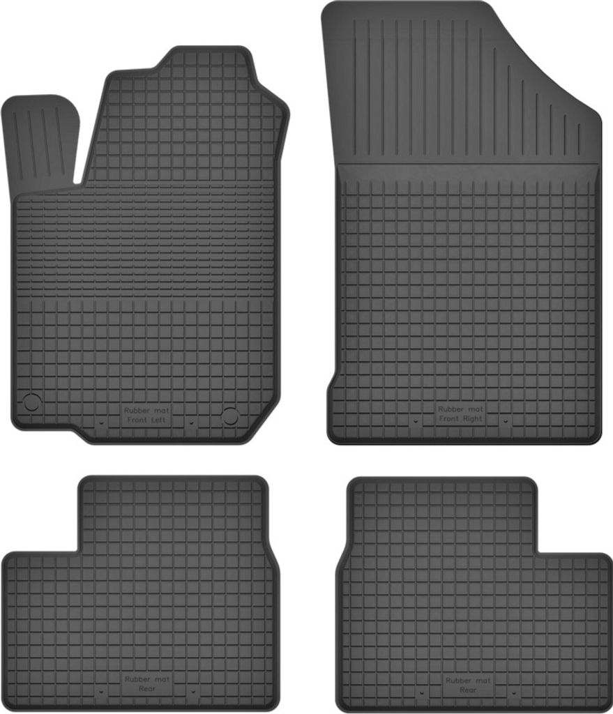 Gummi-Automatten 4er-Set universell für: Toyota Auris I Schrägheck, Kombi (2006-2012)