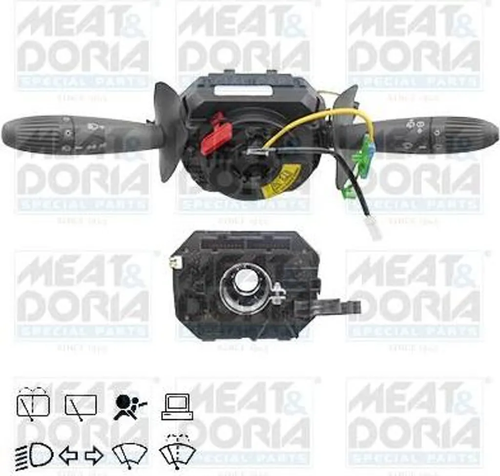 Comodo de Direction complet pour Panda - MEAT & DORIA 23004 Noir