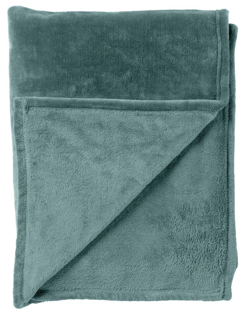Dutch Decor Wohndecke Flanell-Fleece Billy 150x200 cm Grün Produktbild 