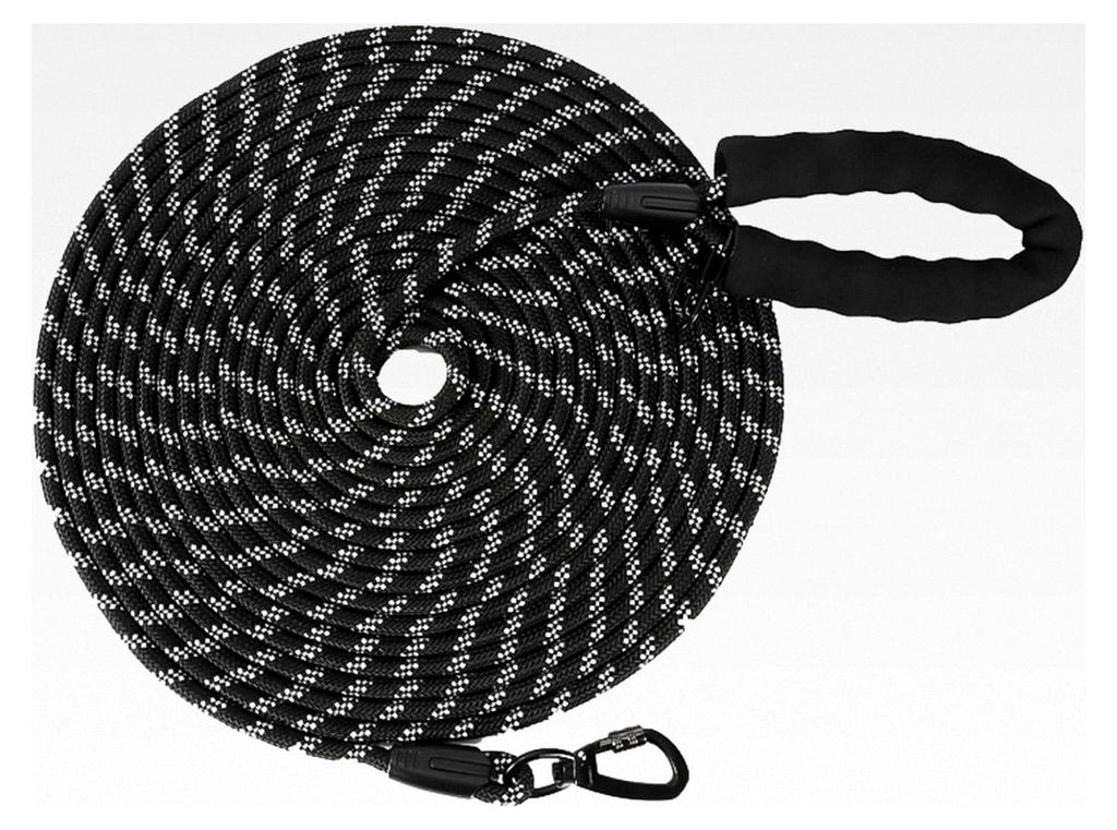 Schleppleine, 5M 10M 20M für Hunde, robuste Hundeleine mit gepolstertem Griff, Trainingsleine für Welpen und Hunde aller Größen, abschließbare...