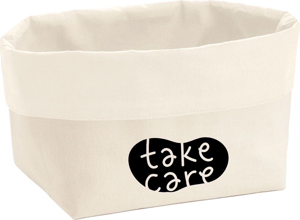 Huuraa Organizer Take Care Batch 3 Liter Medium Canvas Baumwolle Utensilo Geschenkidee