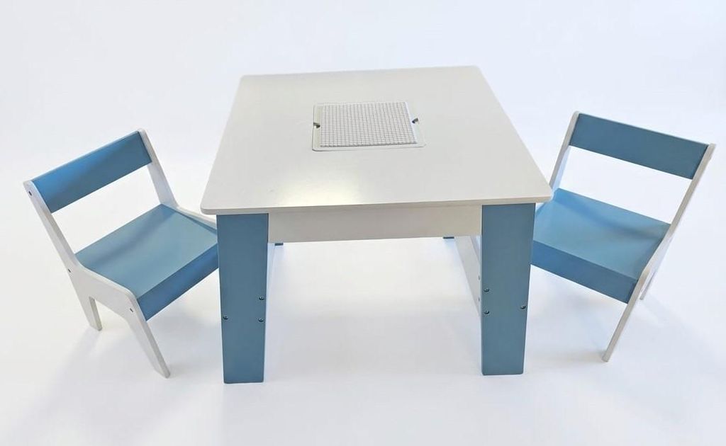 Kindertisch 2-in-1 mit Aufbewahrungsbox, Schublade und Produktbild 