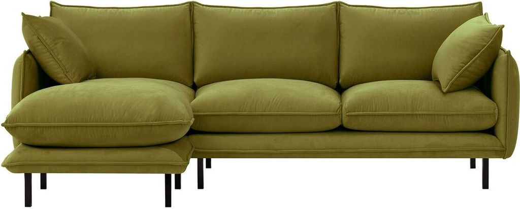 SLF24 - Linksseitiges Ecksofa Nimbus - olivgrün - Kronos 17