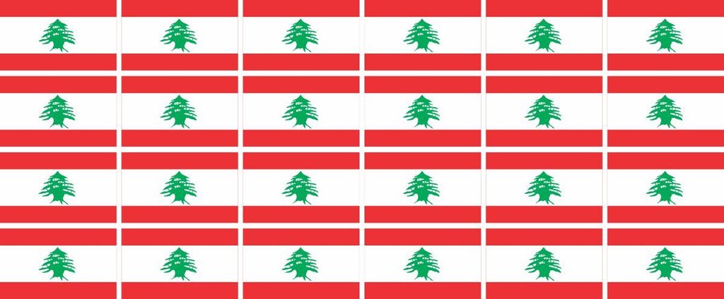 Mini Aufkleber Set - Pack glatt - 33x20mm - selbstklebender Sticker - Libanon - Flagge / Banner / Standarte fürs Auto, Büro, zu Hause und die Sch...