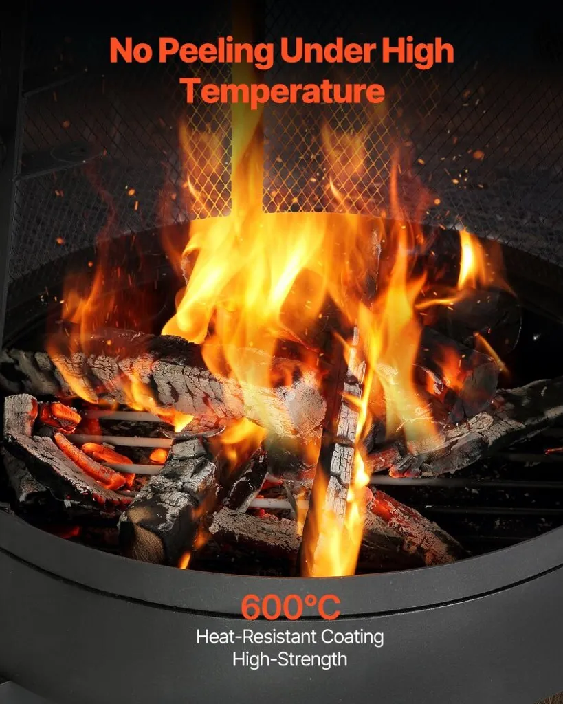 Poêle aztèque extérieur à grande capacité thermique - Dimensions XL - 4