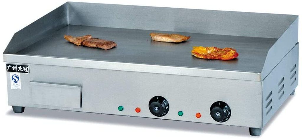 4400W Elektrische Grillplatte 73x47x22cm Gastronomie Griddleplatte Bräter Elektrogrill Grill Bratplatte Griddle 220V für Privaten und Gewerblichen Küchen
