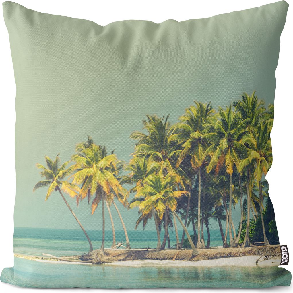 VOID Palmen Insel Urlaub Meer Kissenbezug Kissenhülle Polyester wasserfest Outdoor Indoor