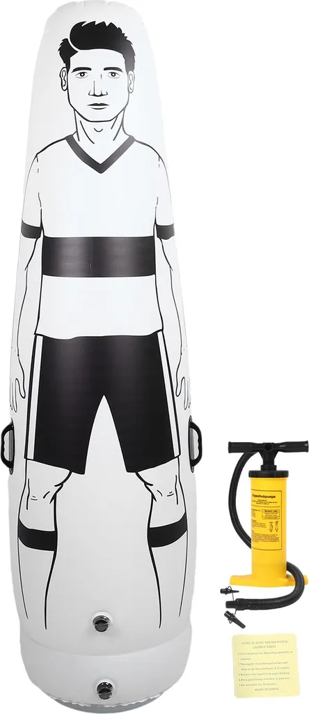 Mannequin de football auto-stable PVC robuste pour exercices tactiques