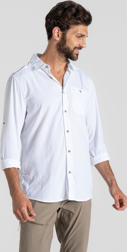 CRAGHOPPERS NosiLife Nuoro Langarm Hemd II WHITE M Produktbild 