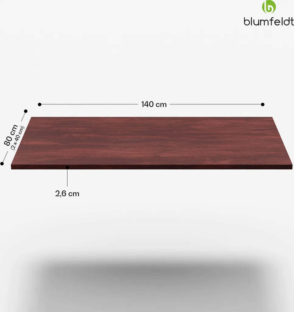 Plateau de Table en Bois Idéal pour Table à Manger Moderne 140x80 cm - 7