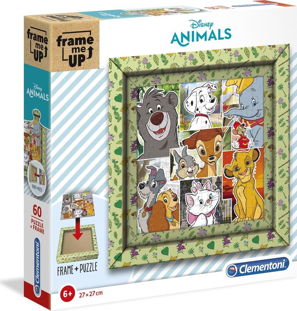 Clementoni Frame Me Up Puzzle - Disney - Animals (60 Teile)