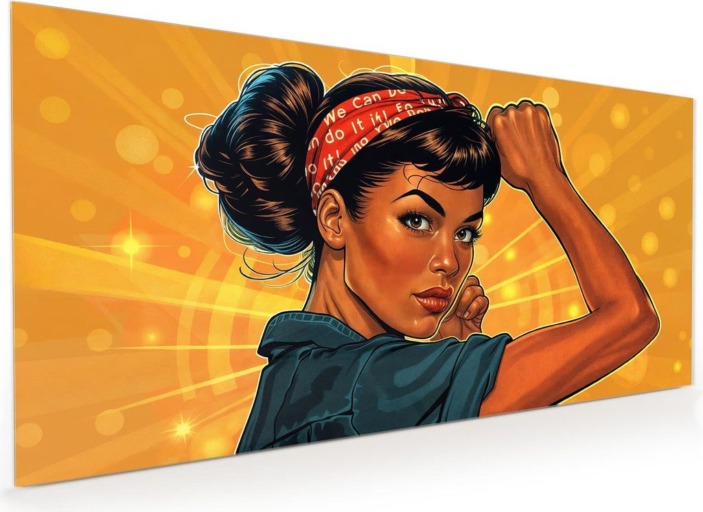 Küchenrückwand Spritzschutz Glas mit Motiv Motivationsposter 40 x 40 cm
