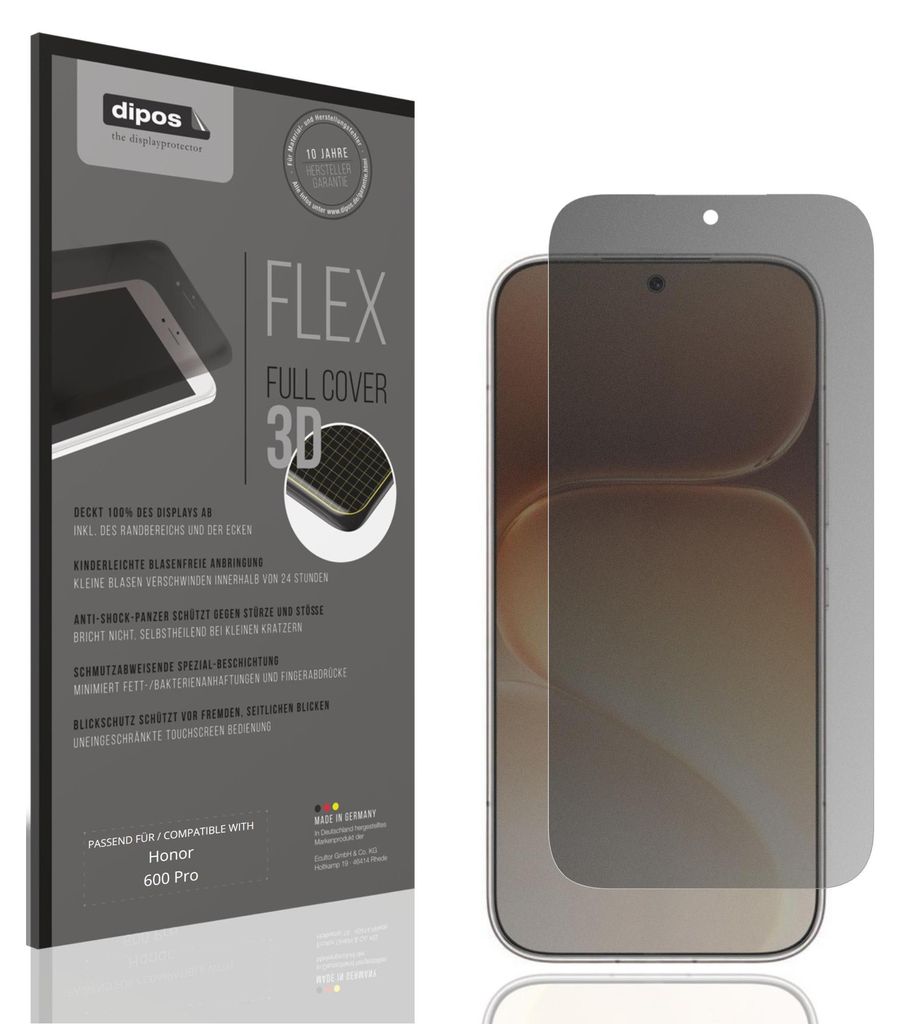 Full Cover Privacy Blickschutzfolie für Honor 600 Pro Folie Produktbild 