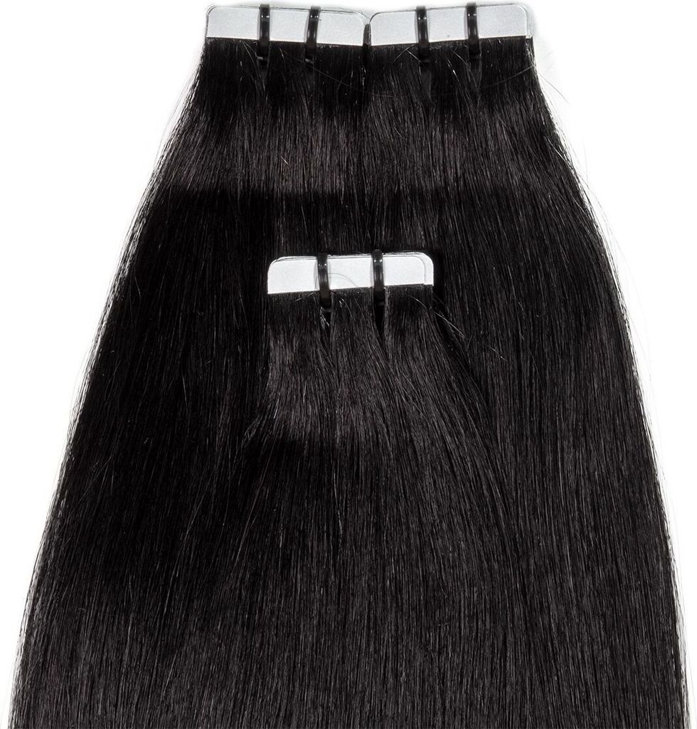 hair2heart Premium Tape Extensions capelli umani lisci - 10 Immagine del prodotto 