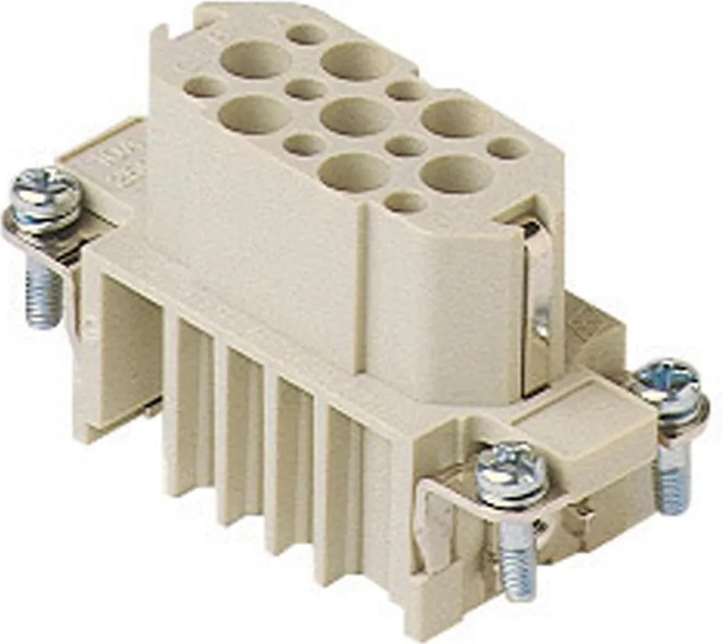 Connecteur ILME CDF 15 Douille Femelle 15 Pôles + PE à Sertir 10A